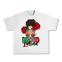 Lunar Rock Proud Latina messy bun Urban Heavy Tee - RanaPortraitStore