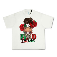 Pistachio Proud Latina messy bun Urban Heavy Tee - RanaPortraitStore