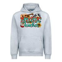 Heather Grey music teacher Urban Hoodie - NancyCooperArtShop