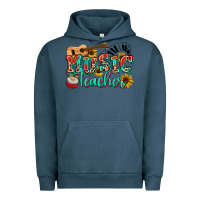 Pigment Midnight Navy music teacher Urban Hoodie - NancyCooperArtShop