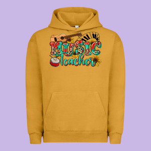 Music Teacher Urban Hoodie Designed By Nancycooperartshop