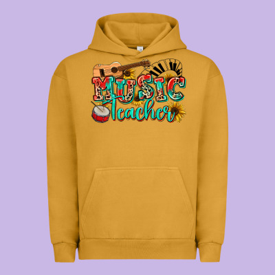 Music Teacher Urban Hoodie Designed By Nancycooperartshop