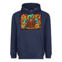 Navy Thanksgiving Turkey Heavyweight Hoodie - Artiststas