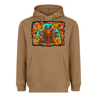 Toasted Coconut Thanksgiving Turkey Heavyweight Hoodie - Artiststas