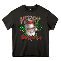 Asphalt festive santa claus greeting Heavy Core Tee - CowhideDigitalArt