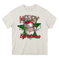 Festive Santa Claus Greeting Heavy Core Tee | Teevron