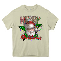 Mossy festive santa claus greeting Heavy Core Tee - CowhideDigitalArt