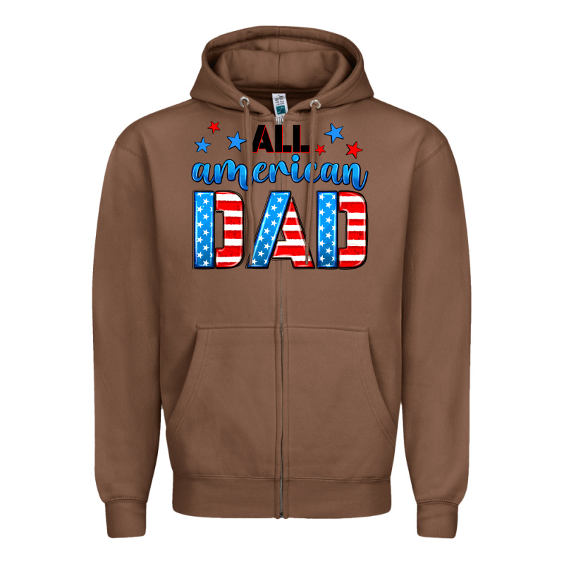 All American Dad Zipper Hoodie by Neo Western | Teevron