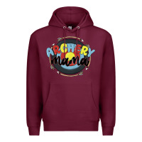 Burgundy archery mama Premium Hoodie - MaliasSmallBusiness