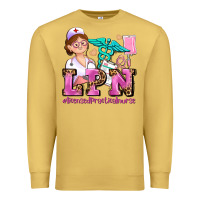 Antique Gold lpn licensed practical nurse Premium Sweatshirt - AdoDesignShop