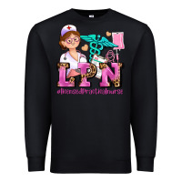 Black lpn licensed practical nurse Premium Sweatshirt - AdoDesignShop