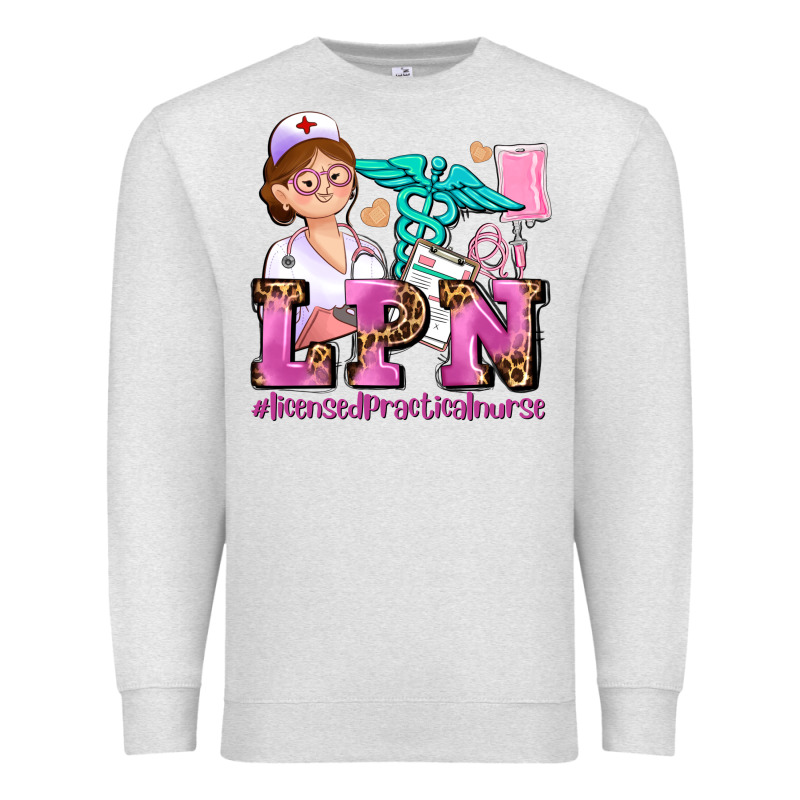 Lpn Licensed Practical Nurse Premium Sweatshirt by AdoDesignShop | Teevron