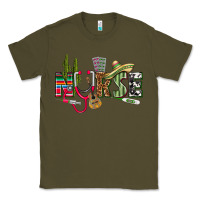 Army Green Mexican Nurse Classic Tee - texasbilliewilder