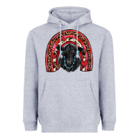Heather Grey valentines black angus  rainbow Heavyweight Hoodie - JahusDesignShop