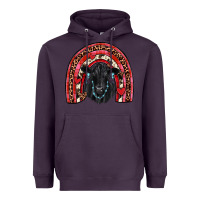 Plum valentines black angus  rainbow Heavyweight Hoodie - JahusDesignShop