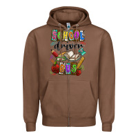 Chestnut School driver bus Zipper Hoodie - CowhideDigitalArt