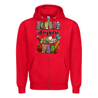 Red School driver bus Zipper Hoodie - CowhideDigitalArt