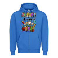 True Royal School driver bus Zipper Hoodie - CowhideDigitalArt