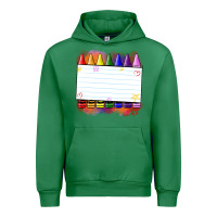 Emerald crayons add your text Urban Hoodie - NancyCooperArtShop
