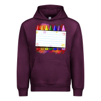 Mauve Wine crayons add your text Urban Hoodie - NancyCooperArtShop