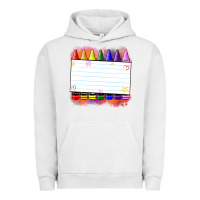 Pigment Lunar Rock crayons add your text Urban Hoodie - NancyCooperArtShop