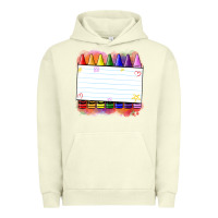 Pigment Pistachio crayons add your text Urban Hoodie - NancyCooperArtShop