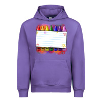Tulip crayons add your text Urban Hoodie - NancyCooperArtShop