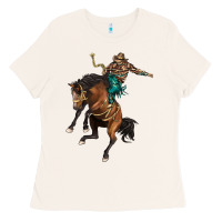 Bone western horse rodeo Ladies Tee - BarkalooDesign