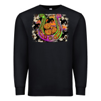 Black halloween horseshoe Premium Sweatshirt - JahusDesignShop