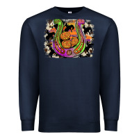 Navy halloween horseshoe Premium Sweatshirt - JahusDesignShop