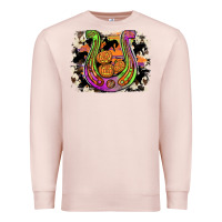 Pale Pink halloween horseshoe Premium Sweatshirt - JahusDesignShop