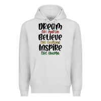 Dove Grey dream like martin believe like thurgood inspire li Premium Hoodie - MaliasSmallBusiness
