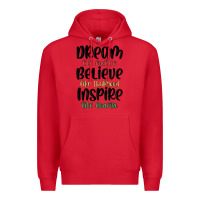 Red dream like martin believe like thurgood inspire li Premium Hoodie - MaliasSmallBusiness