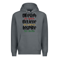 Rock dream like martin believe like thurgood inspire li Premium Hoodie - MaliasSmallBusiness