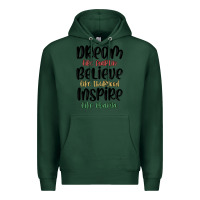 Sports Green dream like martin believe like thurgood inspire li Premium Hoodie - MaliasSmallBusiness
