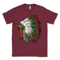 Burgundy christmas indian feather headdress Classic Tee - RanaPortraitStore