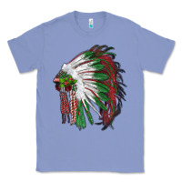 Colony Blue christmas indian feather headdress Classic Tee - RanaPortraitStore