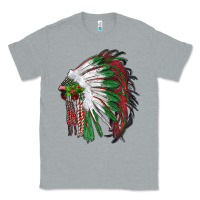 Heather Grey christmas indian feather headdress Classic Tee - RanaPortraitStore