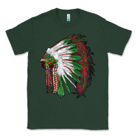 Sports Green christmas indian feather headdress Classic Tee - RanaPortraitStore
