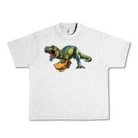 Lunar Rock T-Rex dinosaur holding a taco Urban Heavy Tee - RanaPortraitStore