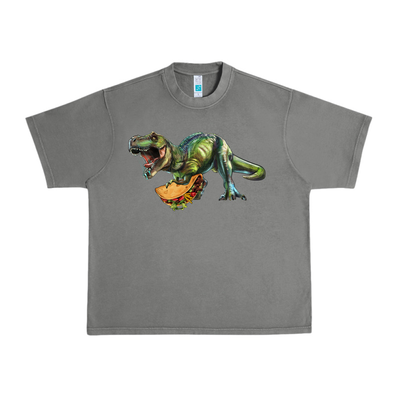 T-rex Dinosaur Holding A Taco Urban Heavy Tee by RanaPortraitStore | Teevron