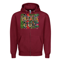 Burgundy beach bum Zipper Hoodie - SublimationCraftShop