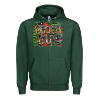Sports Green beach bum Zipper Hoodie - SublimationCraftShop