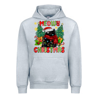 Heather Grey meowy christmas black cat Urban Hoodie - MaliasSmallBusiness