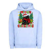 Pigment Grape Ice meowy christmas black cat Urban Hoodie - MaliasSmallBusiness