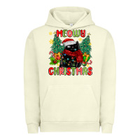 Pigment Pistachio meowy christmas black cat Urban Hoodie - MaliasSmallBusiness