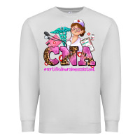 Dove Grey cna certified nursing assistant Premium Sweatshirt - AdoDesignShop