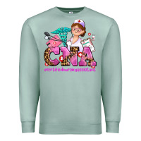 Seafoam cna certified nursing assistant Premium Sweatshirt - AdoDesignShop