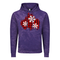 Cloud Purple Christmas snowflakes patch Vintage Hoodie - AdoDesignShop