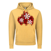 Vintage Mustard Christmas snowflakes patch Vintage Hoodie - AdoDesignShop